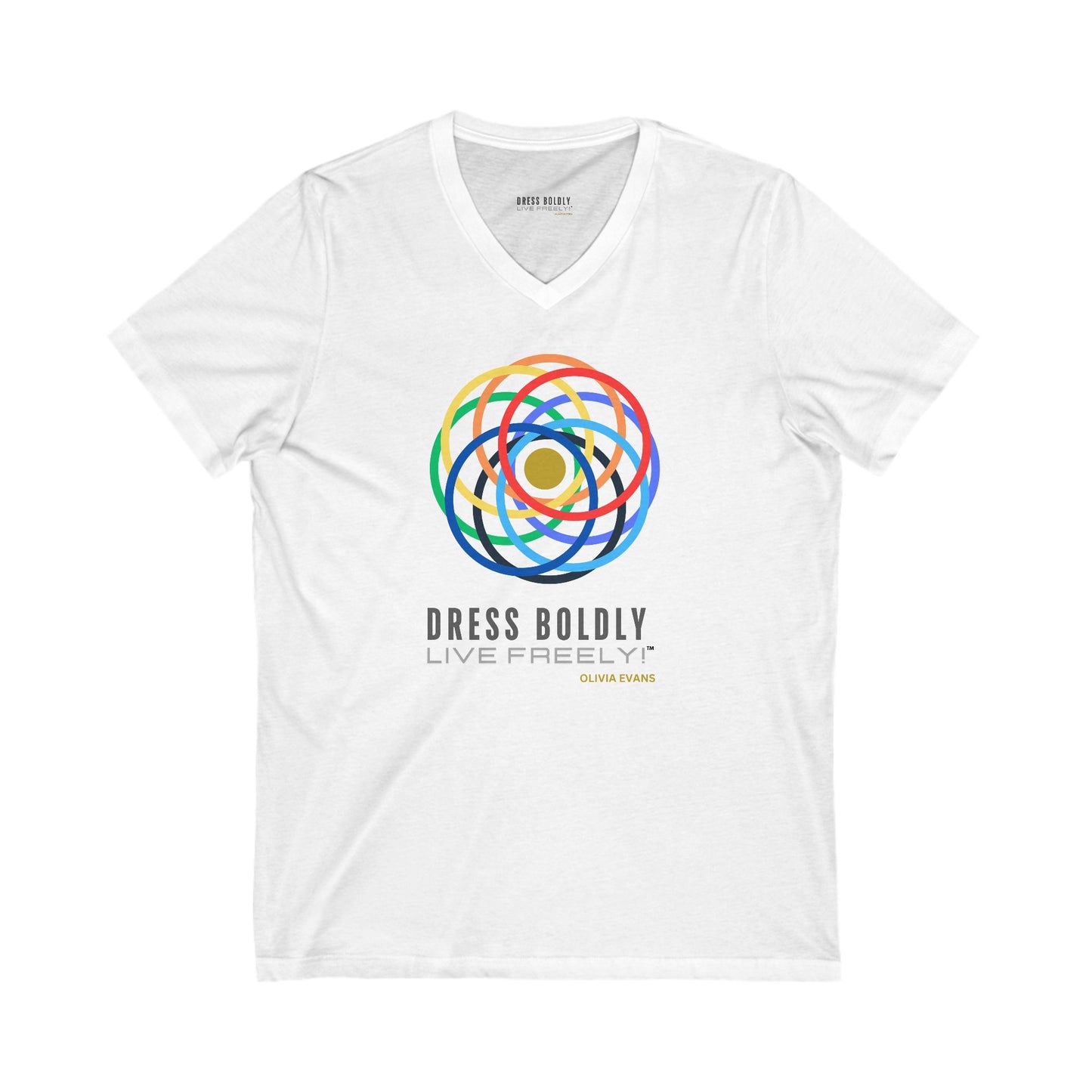 Inclusivity Design Unisex Jersey Short Sleeve V-Neck Tee